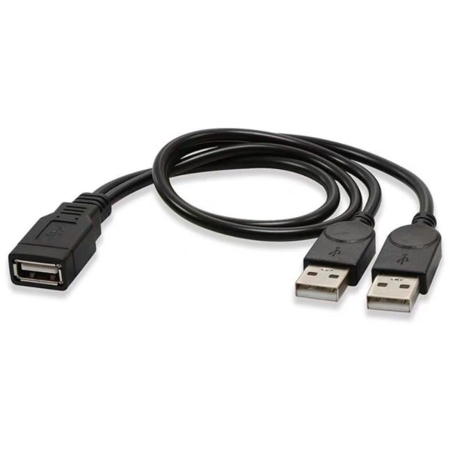 USB 2.0 2-σε-1 Εκτεταμένο καλώδιο δεδομένων USB